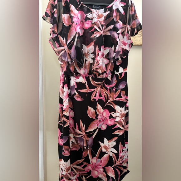 Connected Apparel Floral Print Dress-Size 16 - Picture 13 of 13